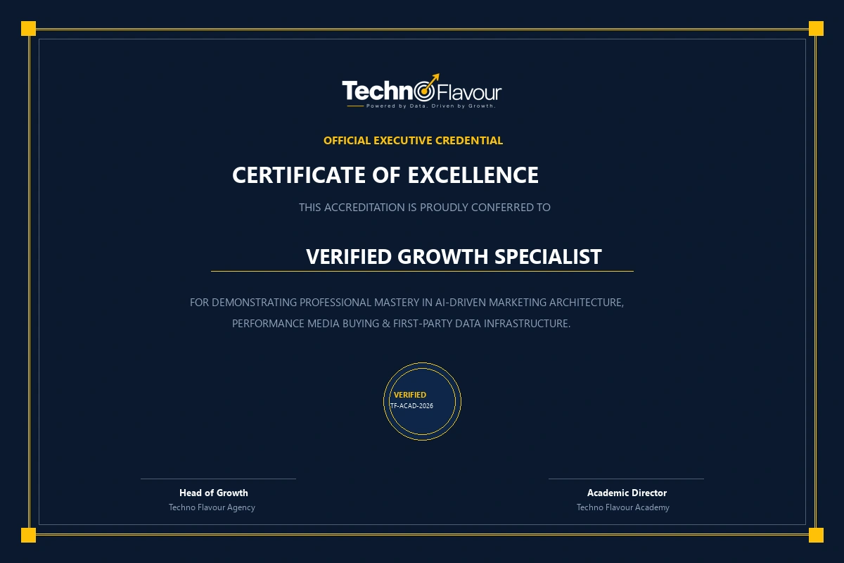 Techno Flavour Certificate of Excellence